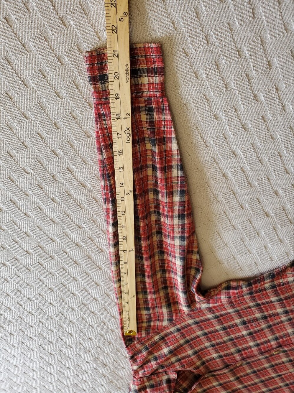 Woolrich VTG Y2K Pocketless Plaid Button Down Flannel Shirt - Picture 7 of 8